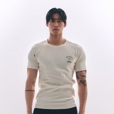 ALI THE GREATEST 머슬핏 숏 슬리브 베이지
