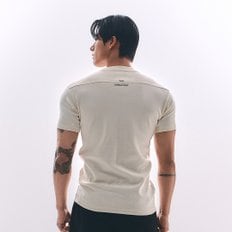 ALI THE GREATEST 머슬핏 숏 슬리브 베이지