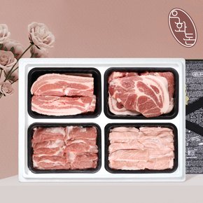 [냉장][우화돈]프리미엄 보성녹돈 한돈선물세트 특선 2호 2kg (삼겹살500g/목살500g/가브리살500g/항정살500g)