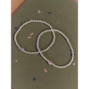 [sv925] flower ball bracelet