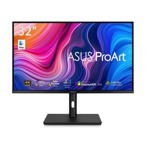 ASUS ProArt PA329CV - 32인치 4K HDR 400 Calman인증 USB PD 맥호환 전문가용 모니터