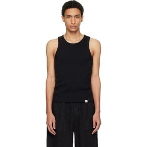메르츠 비 슈바넨 블랙 아이코닉 골지 코튼 탱크탑 RIBTANK01 BLACK.99