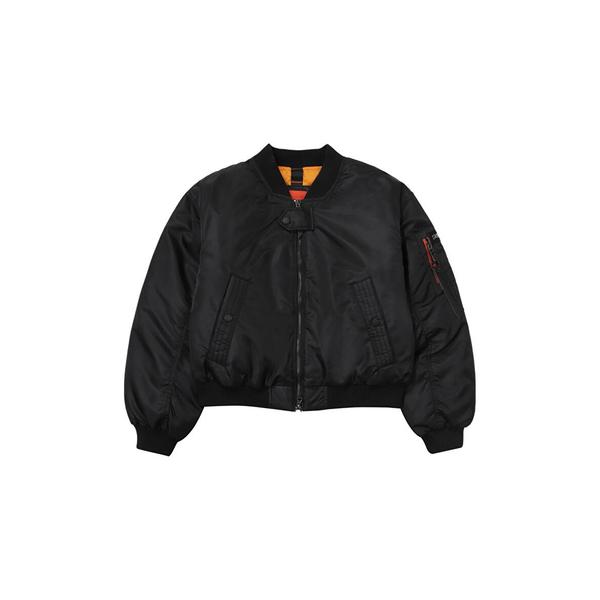 [시흥점] 여성 플라이트 세미 크롭 패딩 점퍼 블랙 SDFJPFO06BLK