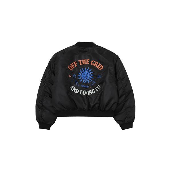 [시흥점] 여성 플라이트 세미 크롭 패딩 점퍼 블랙 SDFJPFO06BLK