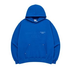 BASIC LOGO RIVET WARM HOODIE BLUE 베이직 후드 블루