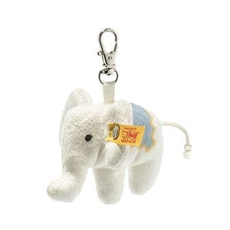  독일 슈타이프 테디베어 키링 901317 Elephant Pendant 7 cm Soft White 1380086