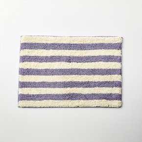 스트라이프 면 터프팅 발매트 LAVENDER 45x65