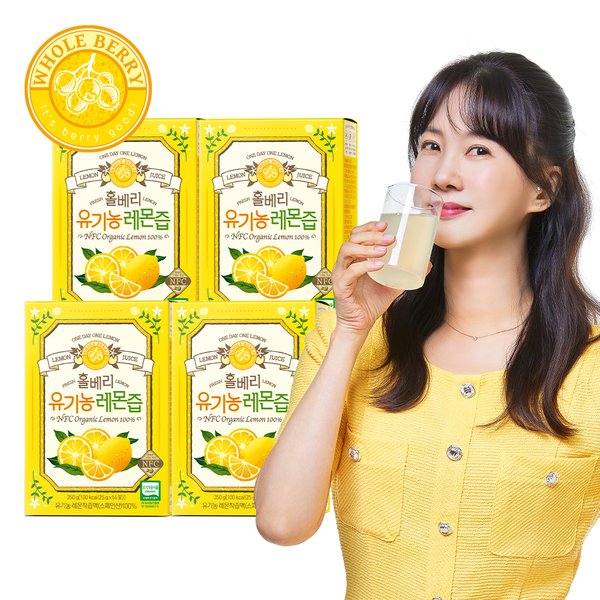 유기농 레몬즙 25g 14포, 4박스