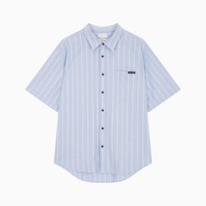 남성 릴렉스핏 스트라이프 옥스포드 반팔 셔츠(4RB112G)