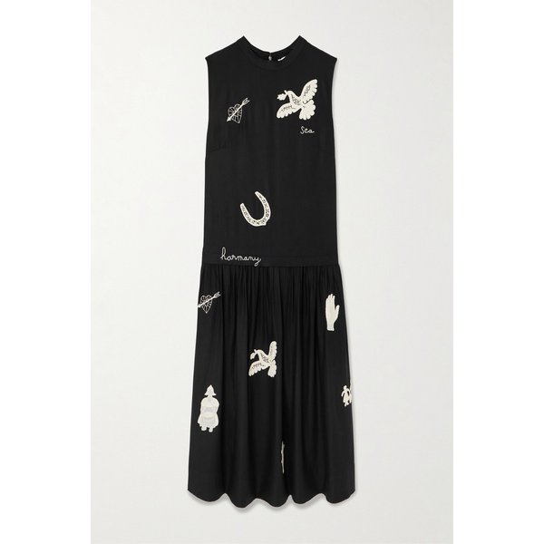 엘리슨 자수 트윌 미디 원피스 46376663162969441