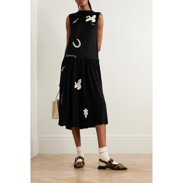 엘리슨 자수 트윌 미디 원피스 46376663162969441