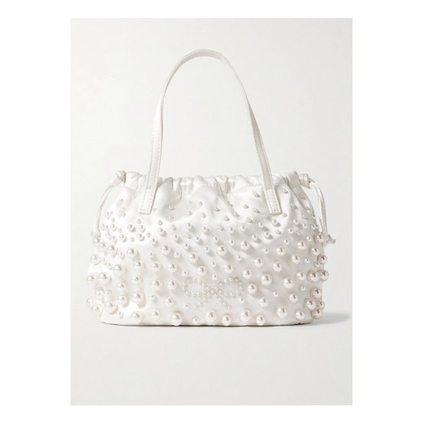 비즈 장식 새틴 파우치 1647597348927598