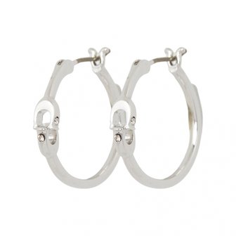 코치 [부산점] 시그니처 여성 후프 귀걸이 408160 RHO 030