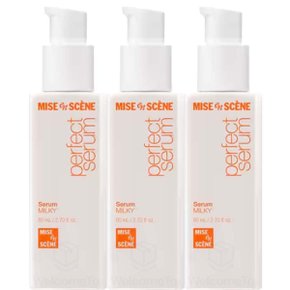 미쟝센 퍼펙트 크림 세럼 80mlx3개 손상모 산뜻한 영양 에센스 끈적임없는 뭉침없는 (밀키세럼 리뉴얼)