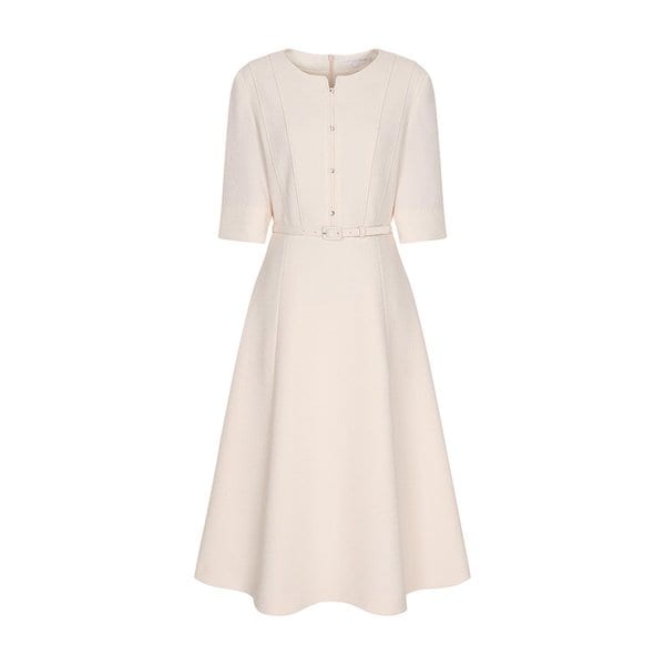 7부 소매 플레어 원피스 OW6SO2090