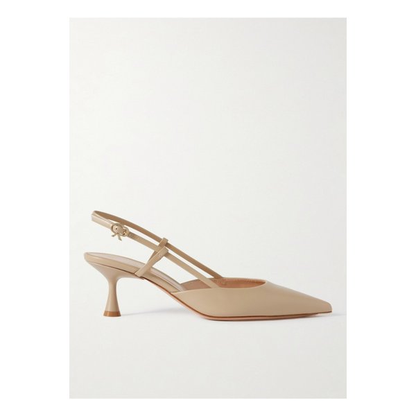 어센트 가죽 슬링백 펌프스 55mm 베이지 1647597349523594