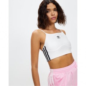 4160173 adidas Three Stripes Bra Top - White