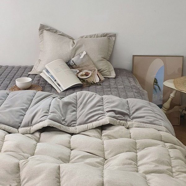 리브린 밀키쉘 고밀도 피치스킨 극세사 차렵이불 풀세트 SS