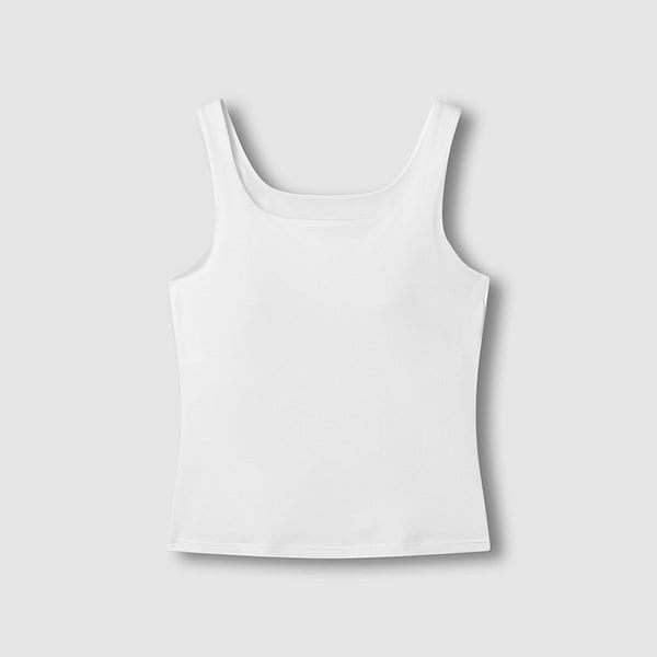 여 JAJU AIR 슬림 스퀘어넥 브라캐미솔 J426201013001