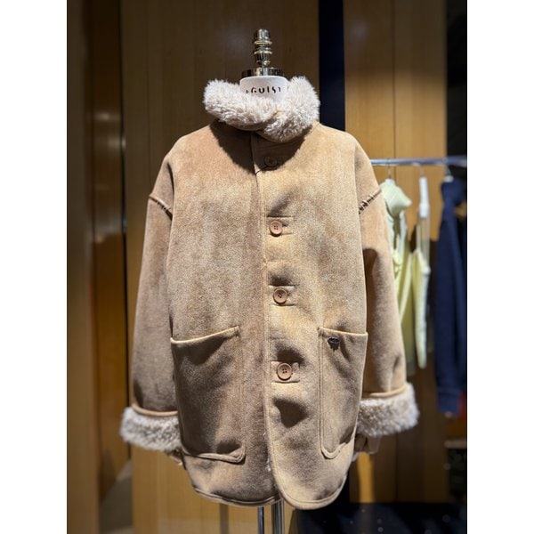 [시흥점] 여성 싱글버튼 페이크 무스탕 (ES1EM203)