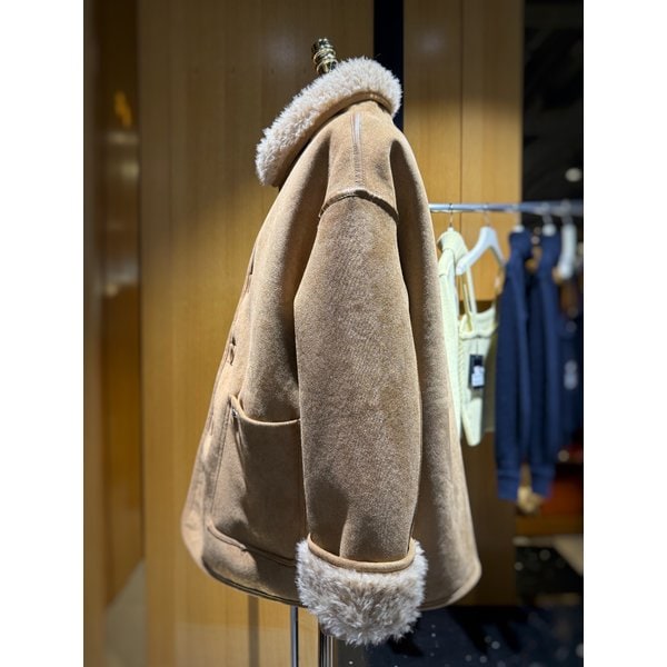 [시흥점] 여성 싱글버튼 페이크 무스탕 (ES1EM203)