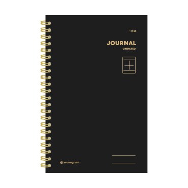  모노그램 monogram 만년 다이어리 journal undated 1년 Pure Black 6.8 MG-49 [유진스토어]