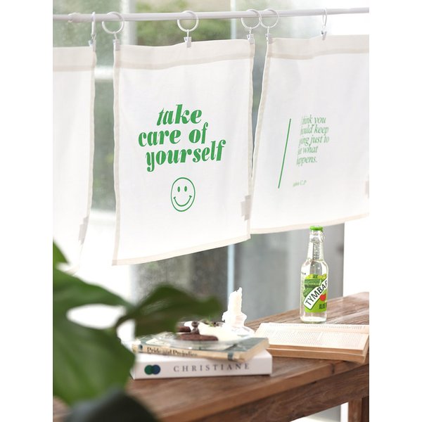 타이포 조각 바란스커튼 4color / 3type