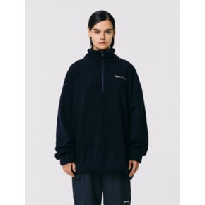 SIGNATURE SHERPA FLEECE HALF ZIP-UP-NAVY