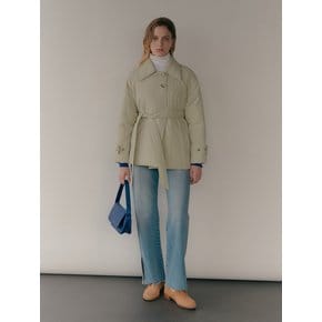 BIGCOLLAR HALF PADDING JACKET(ASH KHAKI)