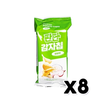  판판 감자칩 양파맛 스낵과자 35g x 8개