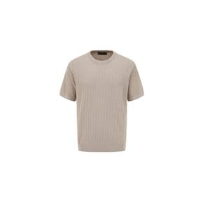 25S/S Premium 미라쿨 크로쉐 라운드넥 반소매 니트 3종 택1 [ADF2ER1801]