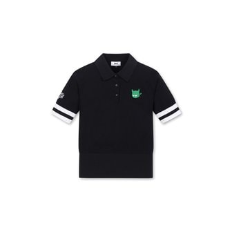 왁 THE ORIGINAL Women WAACKY Knit Polo(WWWAX24230BKX)