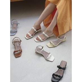 Slim weaving sandal(3cm,4colors)