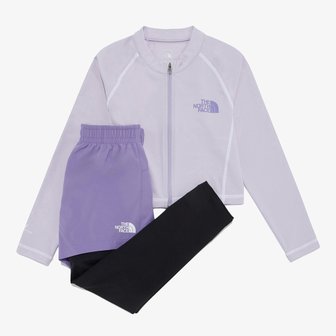 노스페이스 [노스페이스키즈 공식] NJ5JR22S 걸즈 서프사이드 집업 세트_LAVENDER