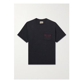Logo-Print Cotton-Jersey T-Shirt 블랙