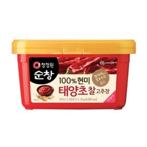 t 대상 청정원 순창 100% 현미 태양초 찰고추장 2kg [1개]