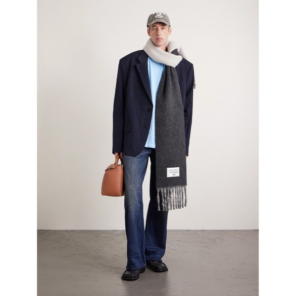 볼리 헤비 프린지 알파카 블렌드 스카프 46376663162902308