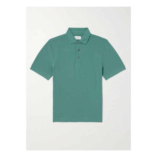 미스터 피 슬림핏 코튼 피케 폴로 셔츠 그린 1647597331955609