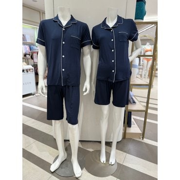 비비안 마이크로모달 스판 솔리드 부드러운 감촉의 여성 커플 파자마세트 (MP8857BWP8857B)