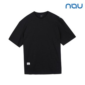 공용 U 볼트 크루넥 티셔츠_1NUTSM1023_BK