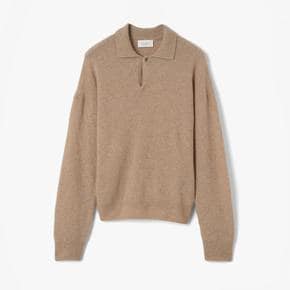 DIANA STUDIO 디아나 스튜디오 OPEN COLLAR POLO BEIGE DUF2M50002A24