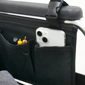 라이프헬퍼 휠체어 주머니 사이드 멀티 포켓 수납 파우치 실버카 보행보조기 용 LH-WP1