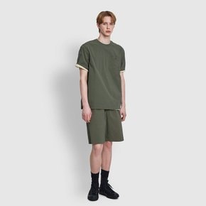 남 사각사각 티셔츠(MINT GREY/KHAKI/CHARCOAL/BLACK)