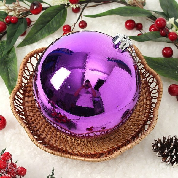 퍼플 유광볼(14cm) 트리장식볼 오너먼트