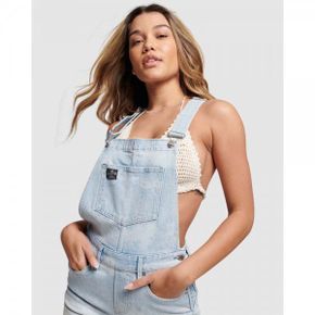 3896583 Superdry Vintage Hot Short Dungarees - Bowery Bleach