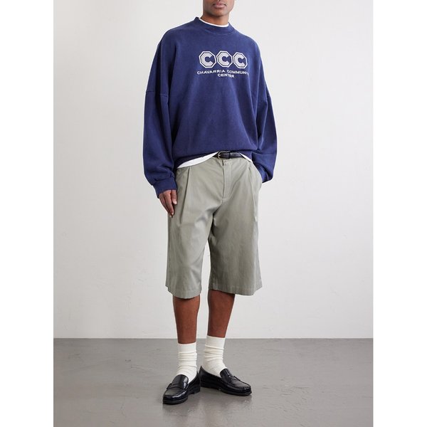 윌리 차바리아 후리건 로고 자수 코튼 저지 맨투맨 46376663162997127