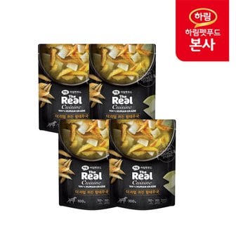 하림펫푸드 더리얼 퀴진 황태무국 100g  x 4/강아지 특식