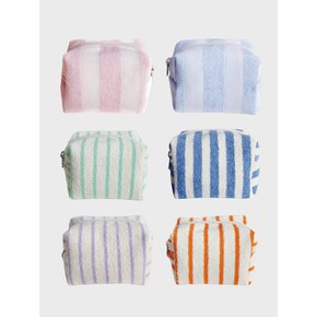 Stripe Terry Pouch (6colors)(S,L)