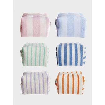 언폴드 Stripe Terry Pouch (6colors)(S,L)