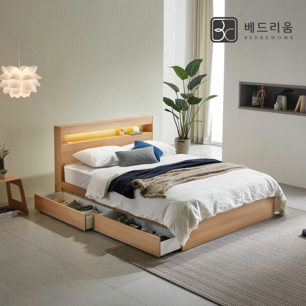 금성침대 베드리움 파인드 LED 서랍형침대SS-듀얼쿠션 유로탑